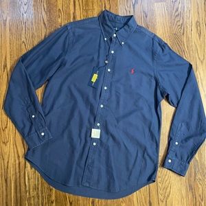 NWT blue and red Ralph Lauren button down